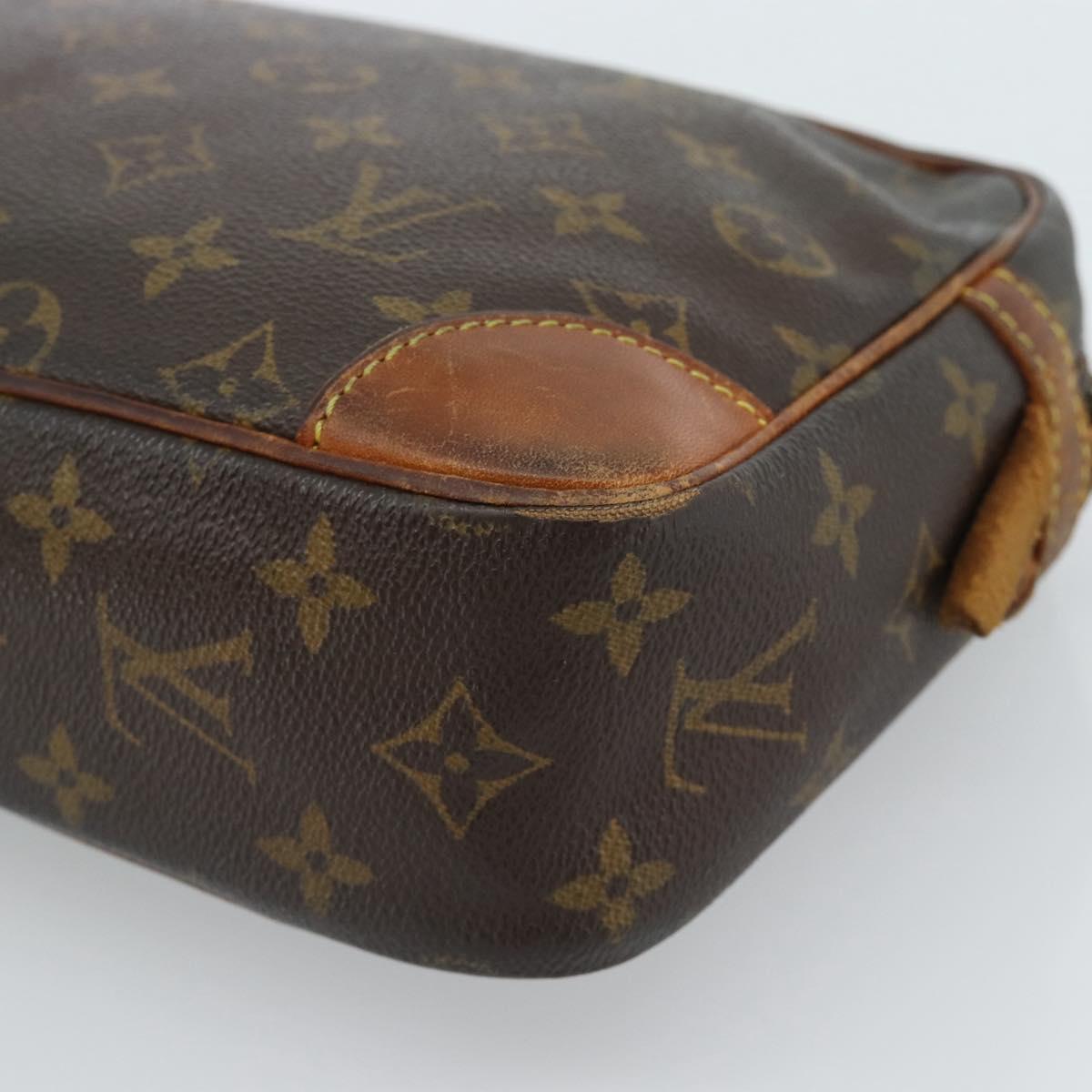 LOUIS VUITTON Monogram Compiegne 28 Clutch Bag M51845 LV Auth ti3951