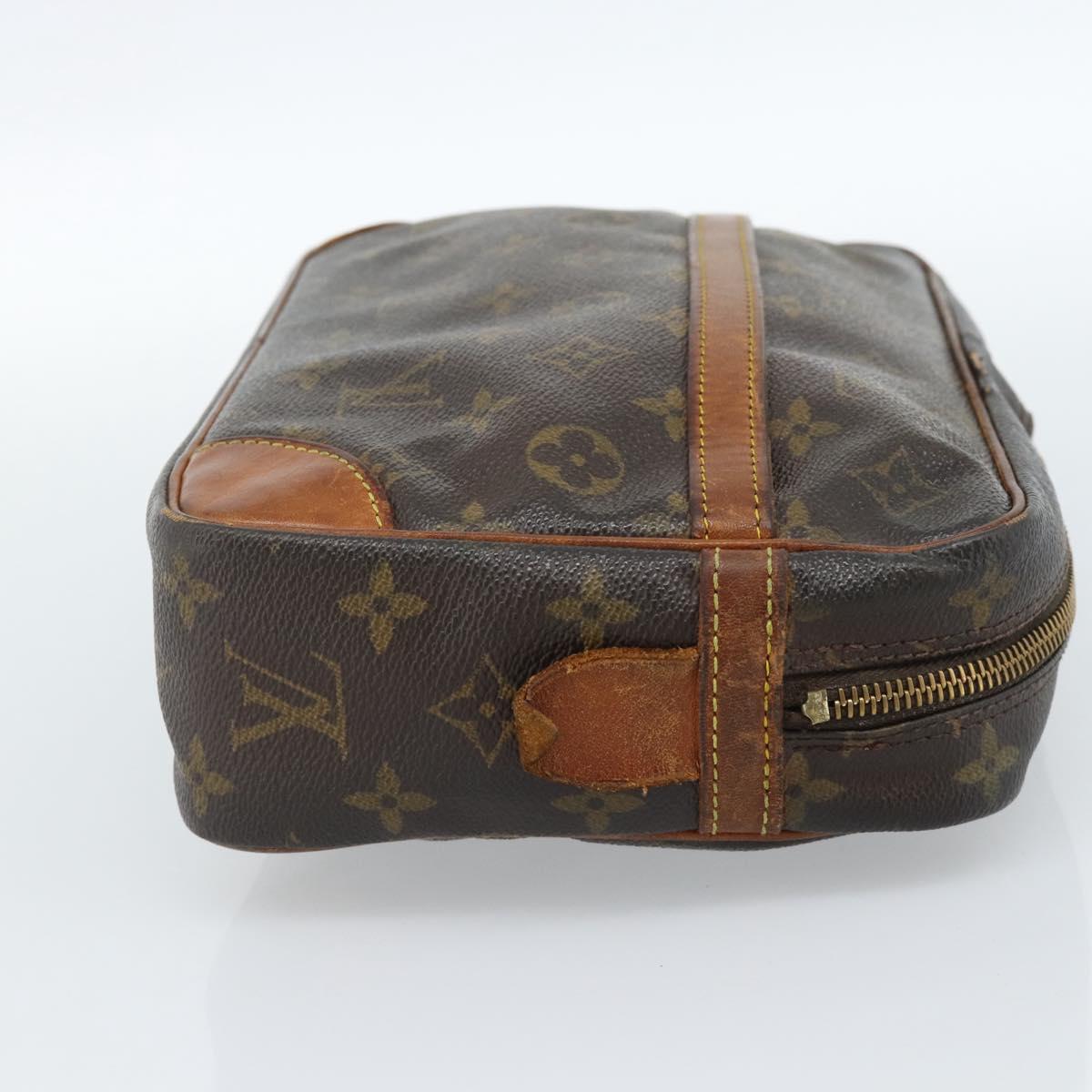 LOUIS VUITTON Monogram Compiegne 28 Clutch Bag M51845 LV Auth ti3951