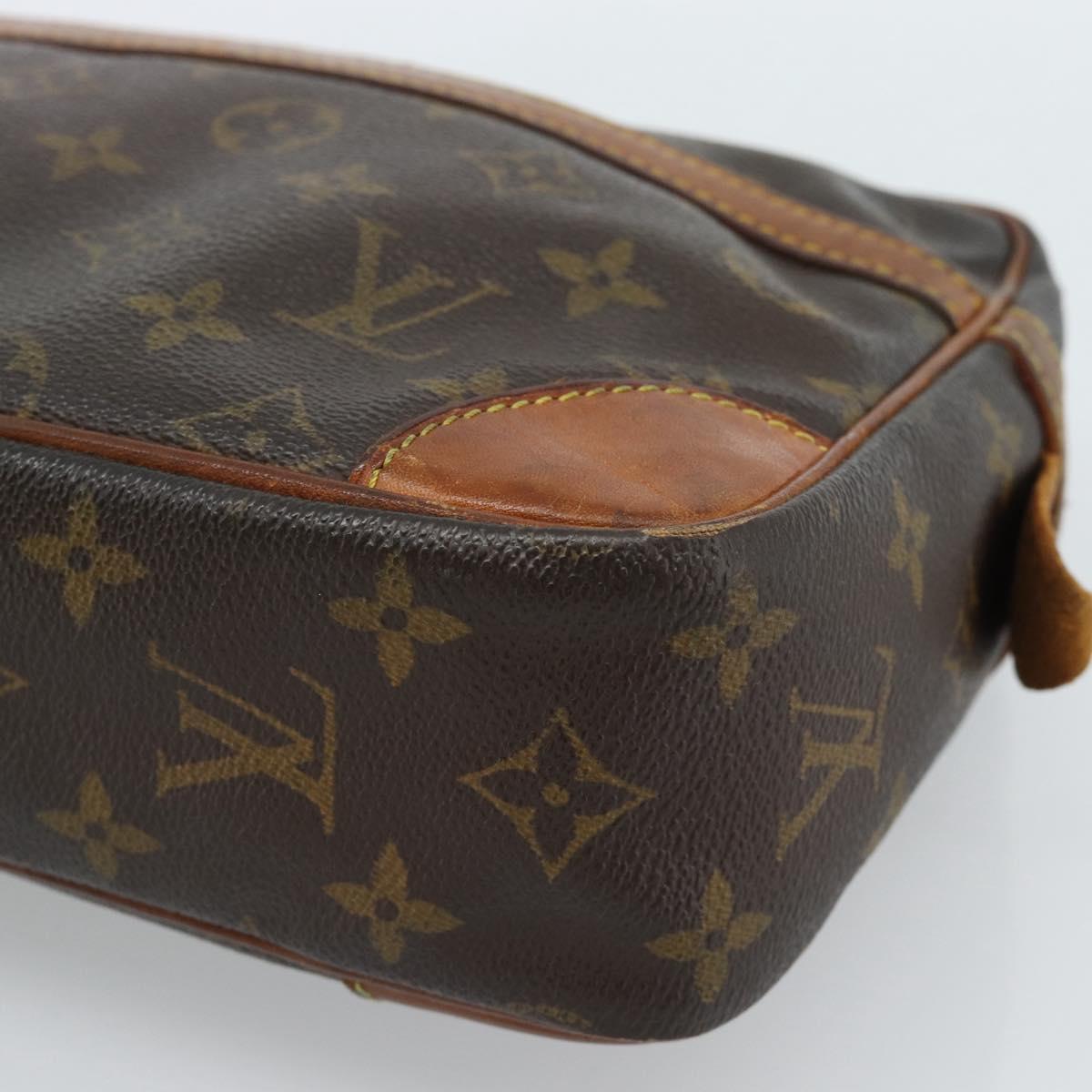LOUIS VUITTON Monogram Compiegne 28 Clutch Bag M51845 LV Auth ti3951