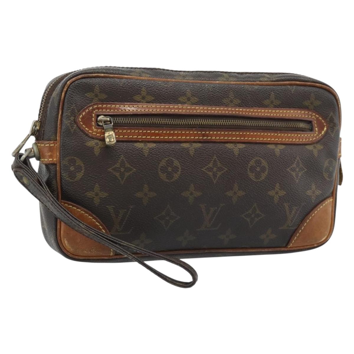 LOUIS VUITTON Monogram Marly Dragonne GM Clutch Bag M51825 LV Auth ti3952
