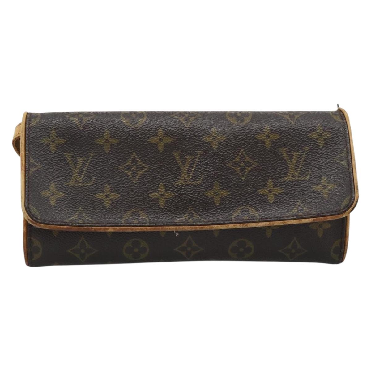 LOUIS VUITTON Monogram Pochette Twin GM Shoulder Bag M51852 LV Auth ti3955