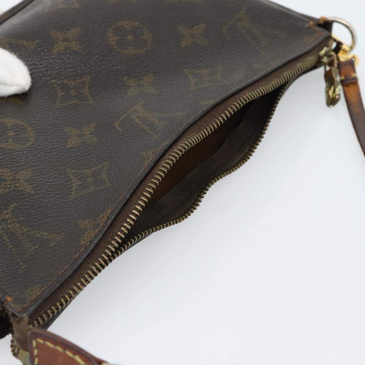 LOUIS VUITTON Monogram Pochette Accessoires Pouch M51980 LV Auth ti3956