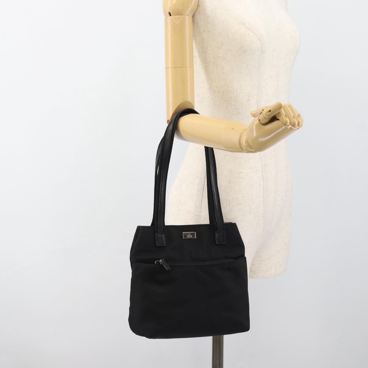 GUCCI Tote Bag Canvas Black Silver 002 1075 Auth ti3969