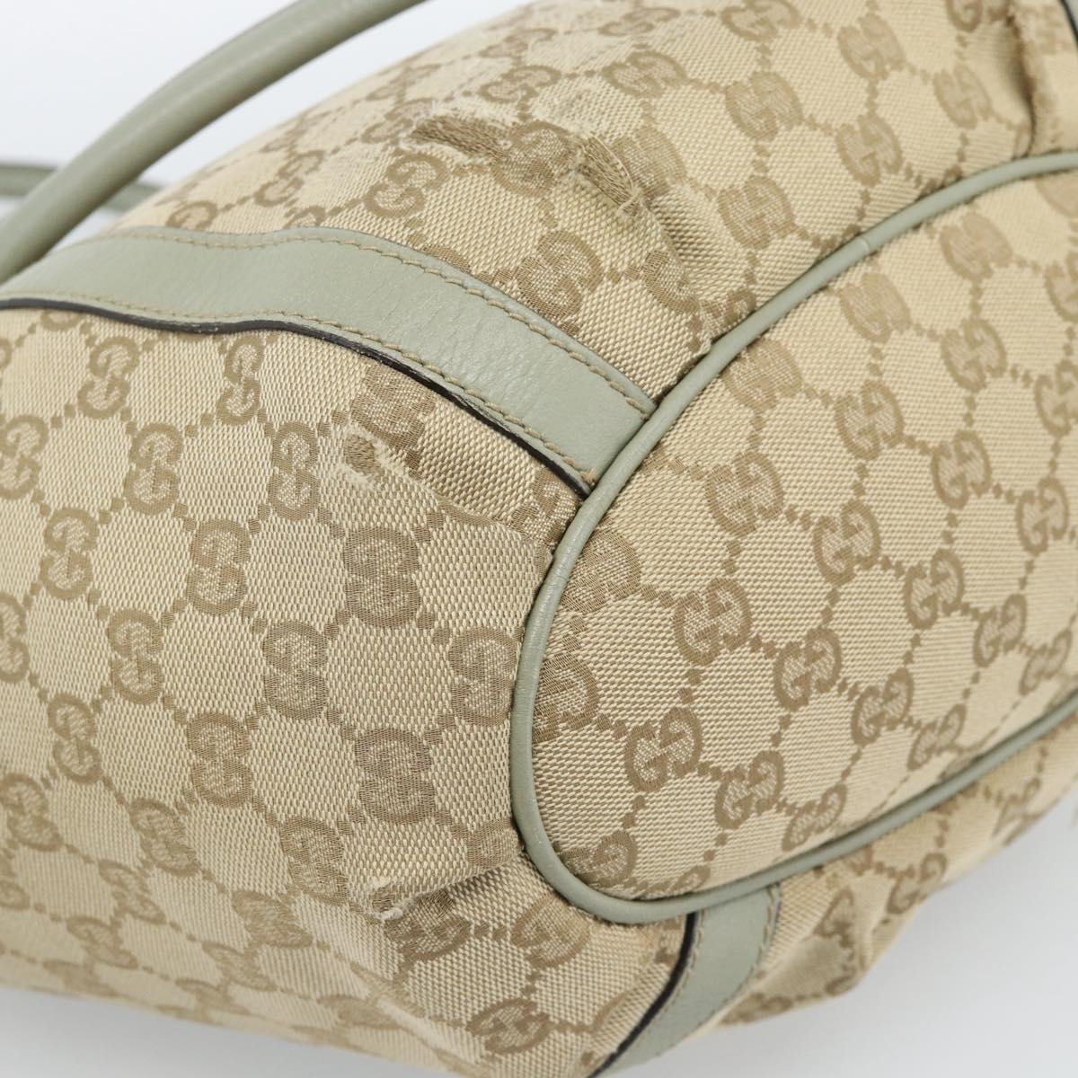 GUCCI GG Canvas Abbey Tote Bag Beige Gold 211982 Auth ti3971