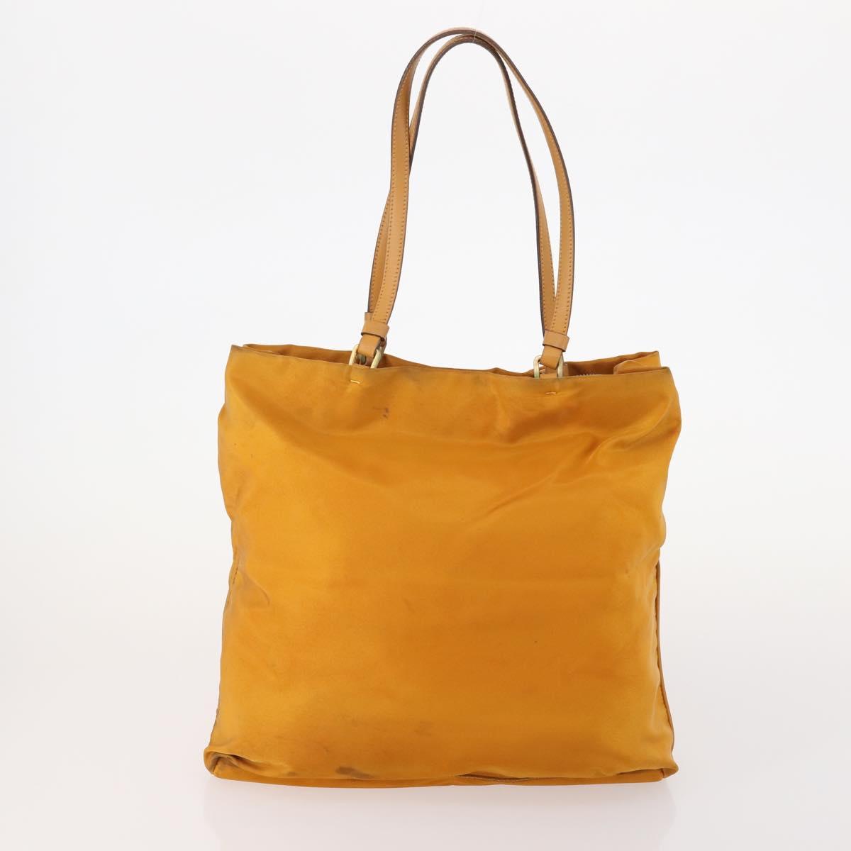PRADA Shoulder Bag Nylon 2 Set Orange Red Auth ti3988