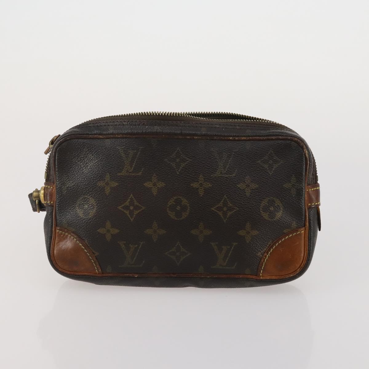 LOUIS VUITTON Monogram Clutch Bag 4 Set LV Auth ti3993