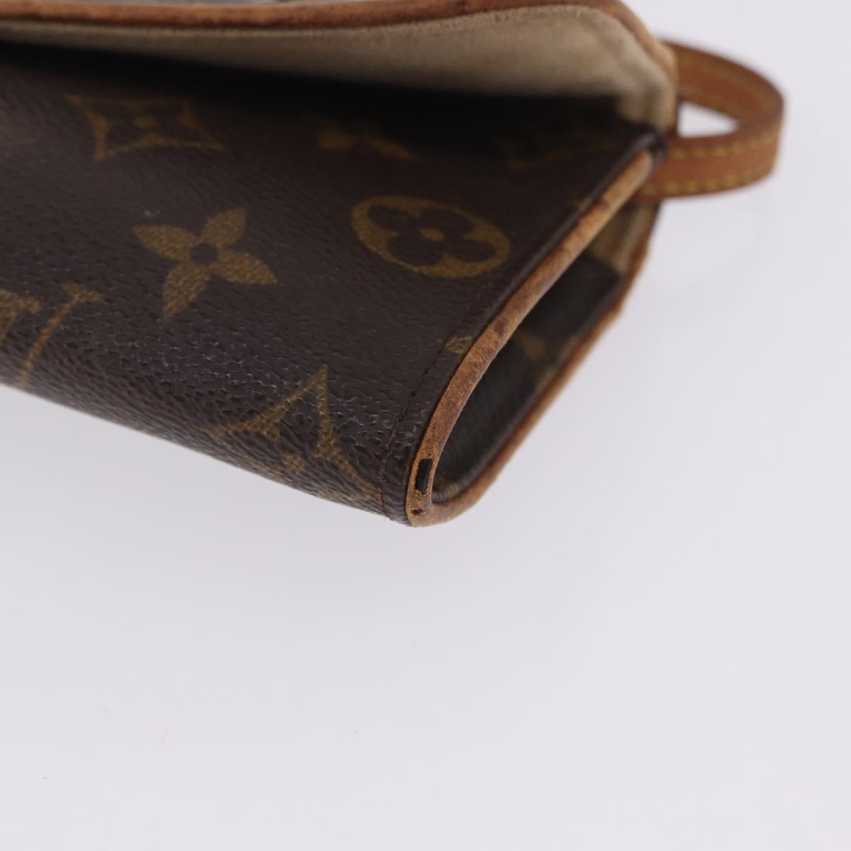 LOUIS VUITTON Monogram Pochette Twin PM Shoulder Bag M51854 LV Auth ti3996