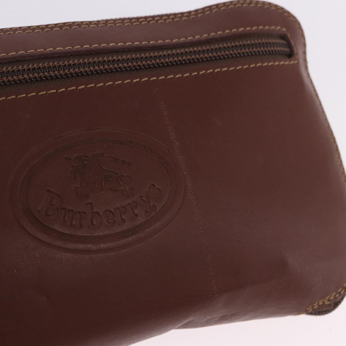 Burberrys Nova Check Folding Boston Bag Canvas Beige Brown Auth ti4005