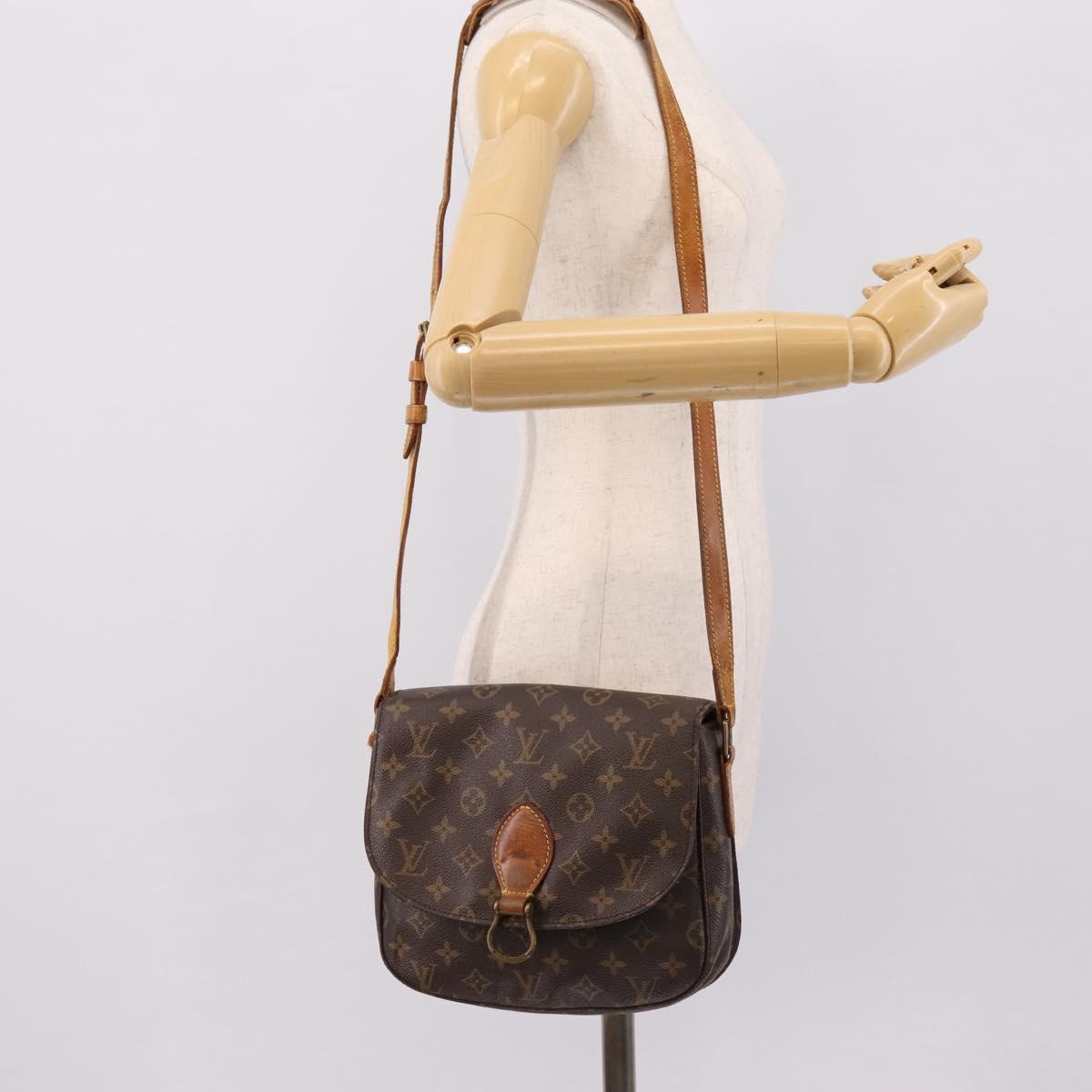 LOUIS VUITTON Monogram Saint Cloud GM Shoulder Bag M51242 LV Auth ti4008