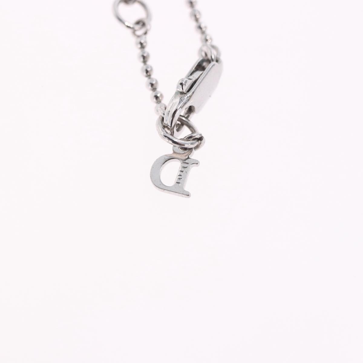Christian Dior Bracelet Metal Silver Auth ti4011