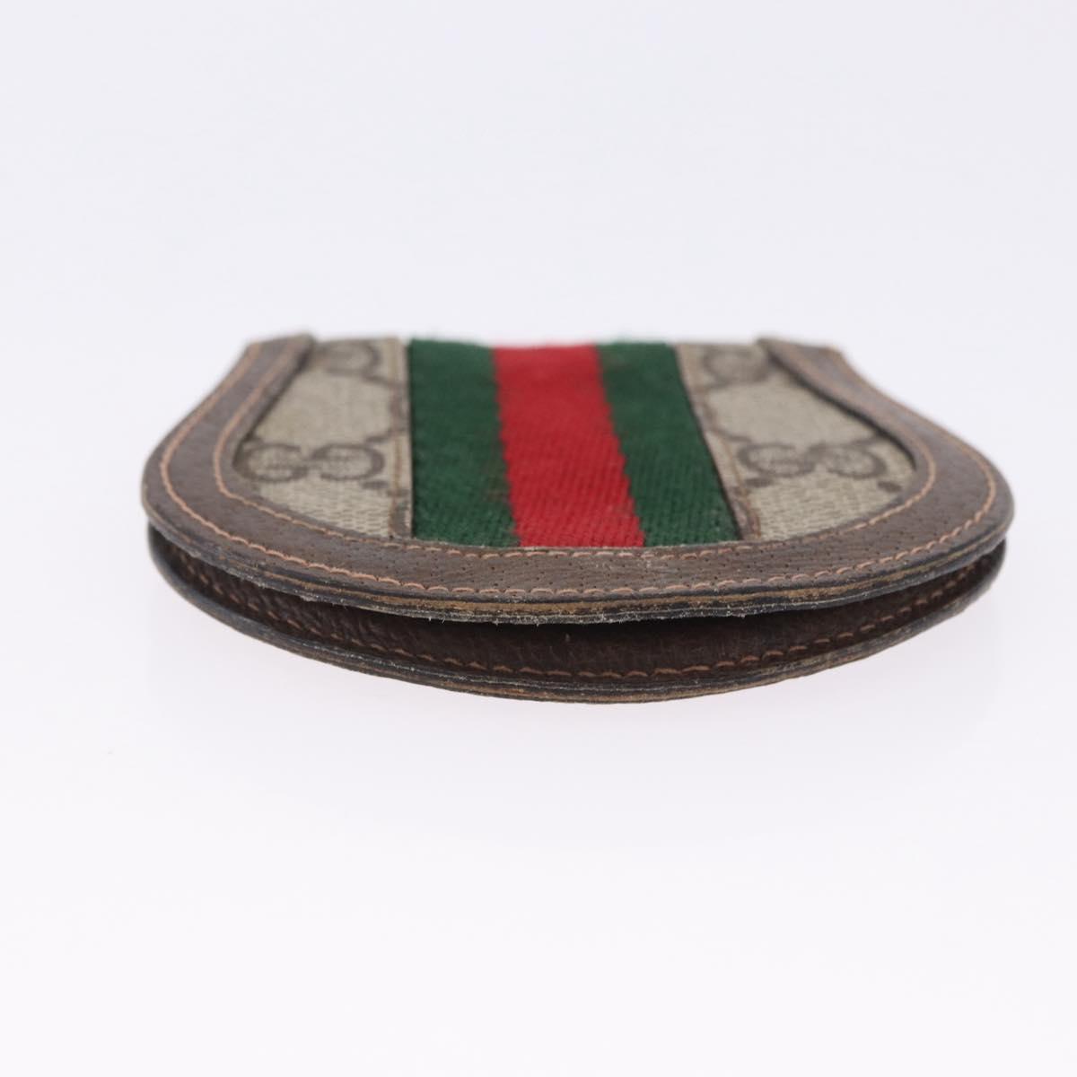 GUCCI GG Canvas Key Ring Web Sherry Line Wallet 4 Set Beige Auth ti4027