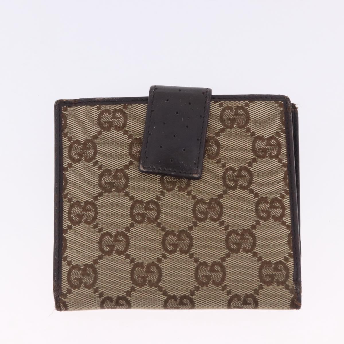 GUCCI GG Canvas Key Ring Web Sherry Line Wallet 4 Set Beige Auth ti4027
