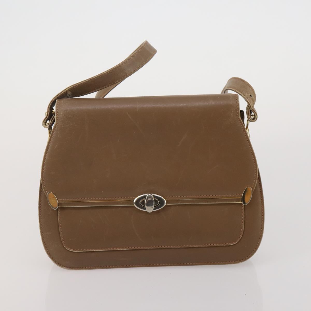CELINE Bally Macadam Tote Bag Shoulder Bag Leather PVC 4 Set Brown Auth ti4036