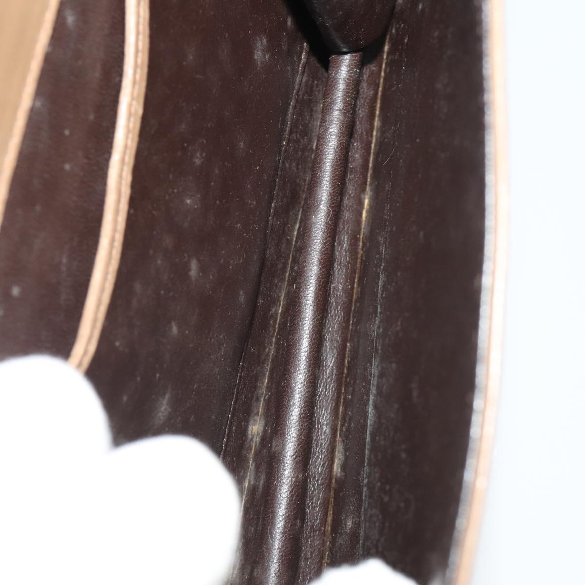 CELINE Bally Macadam Tote Bag Shoulder Bag Leather PVC 4 Set Brown Auth ti4036
