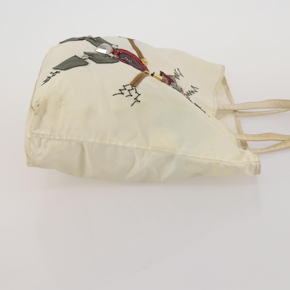 PRADA Shoulder Bag Tote Bag Nylon 4 Set Khaki Pink Auth ti4038