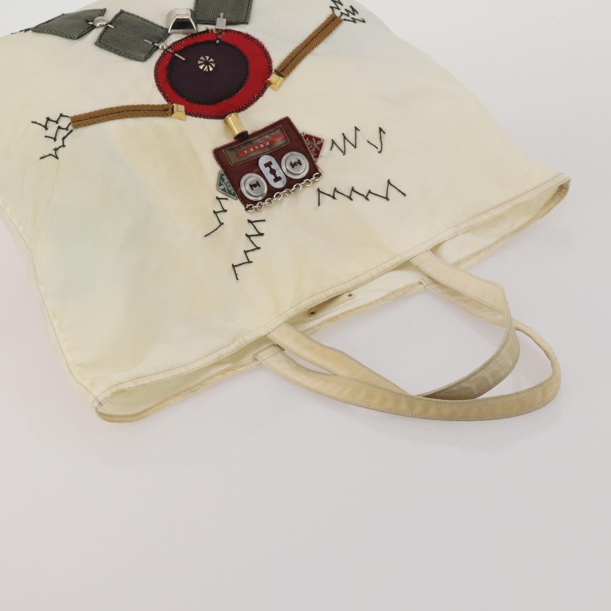 PRADA Shoulder Bag Tote Bag Nylon 4 Set Khaki Pink Auth ti4038