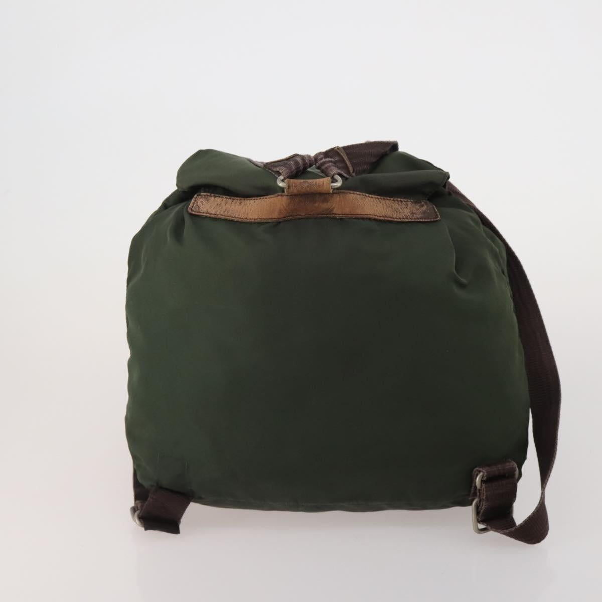 PRADA Tote Bag Shoulder Bag Hand Bag Nylon 5 Set Navy Khaki Auth ti4039