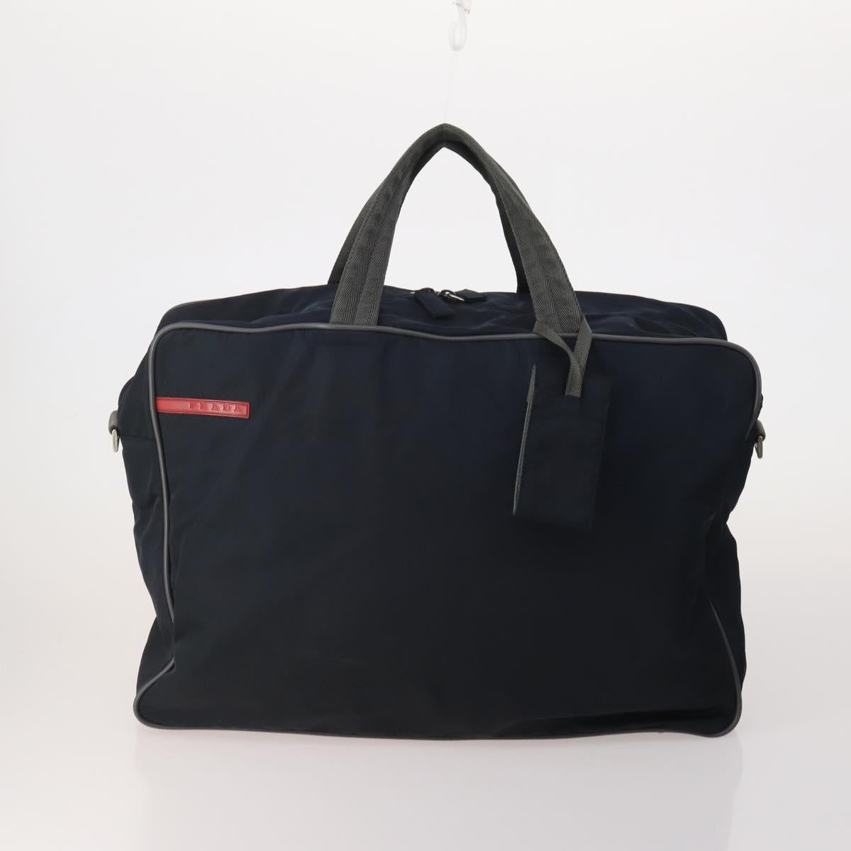 PRADA Tote Bag Shoulder Bag Hand Bag Nylon 5 Set Navy Khaki Auth ti4039