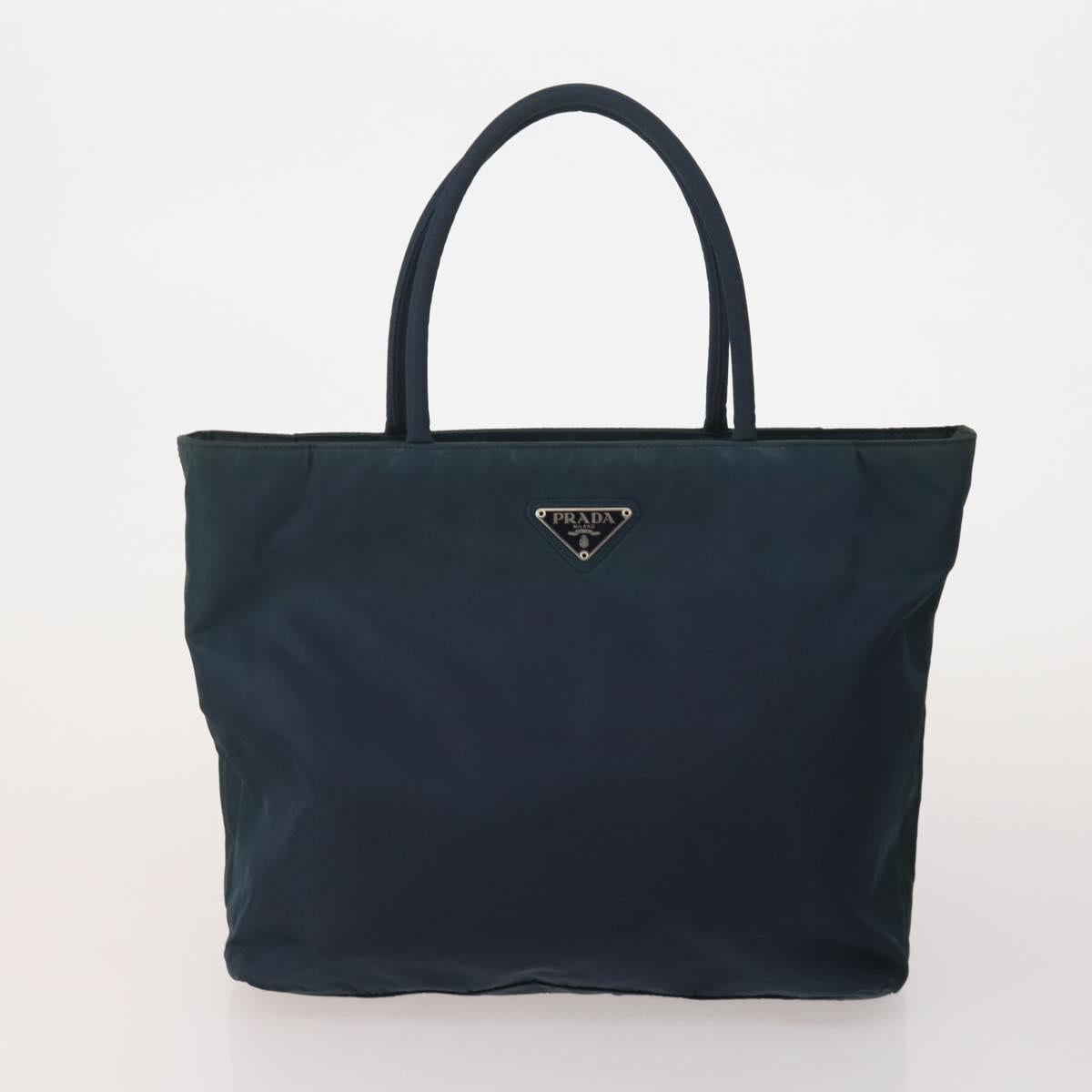 PRADA Tote Bag Shoulder Bag Hand Bag Nylon 5 Set Navy Khaki Auth ti4039