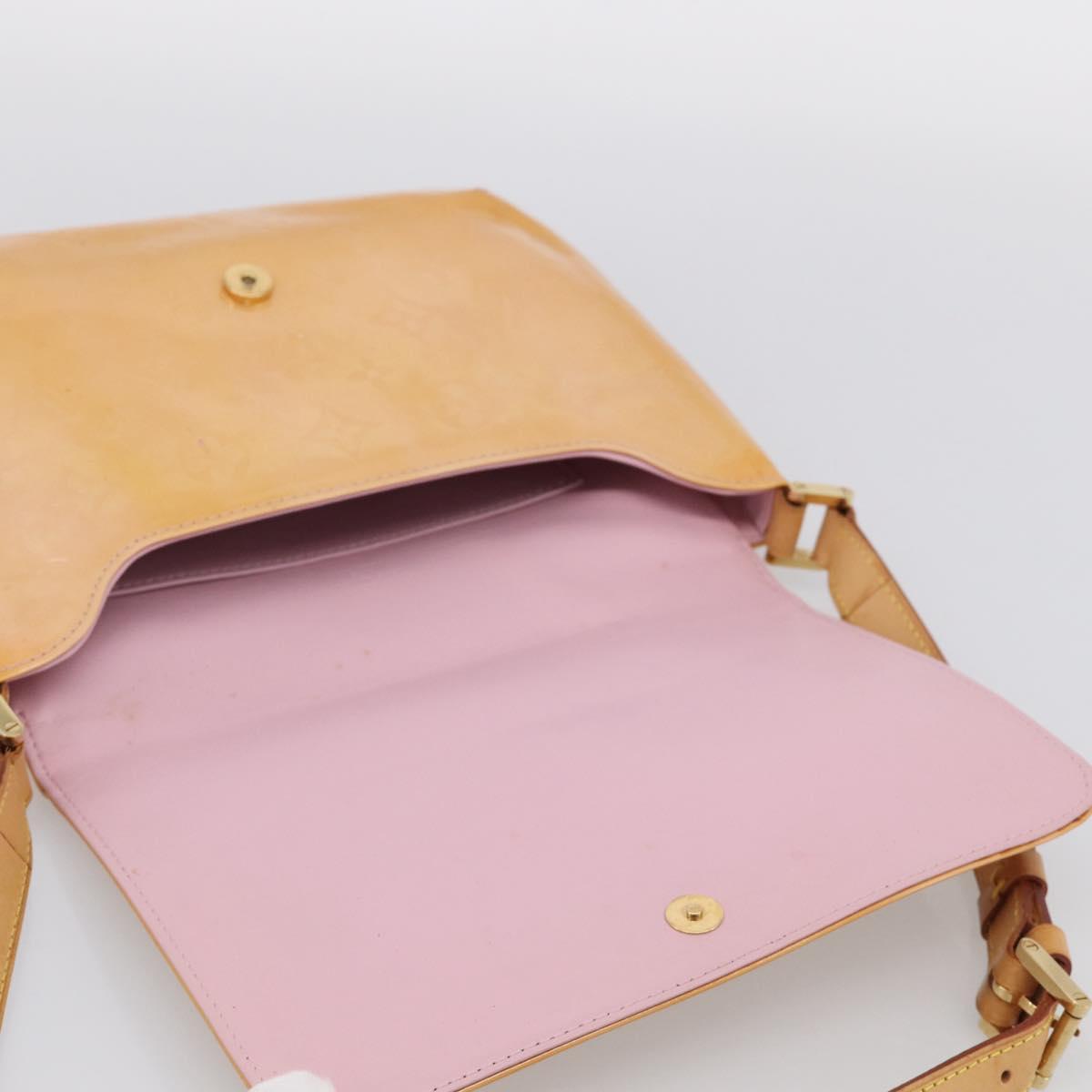 LOUIS VUITTON Monogram Verni Thompson Street Marshmallow Pink M91070 Auth ti4045