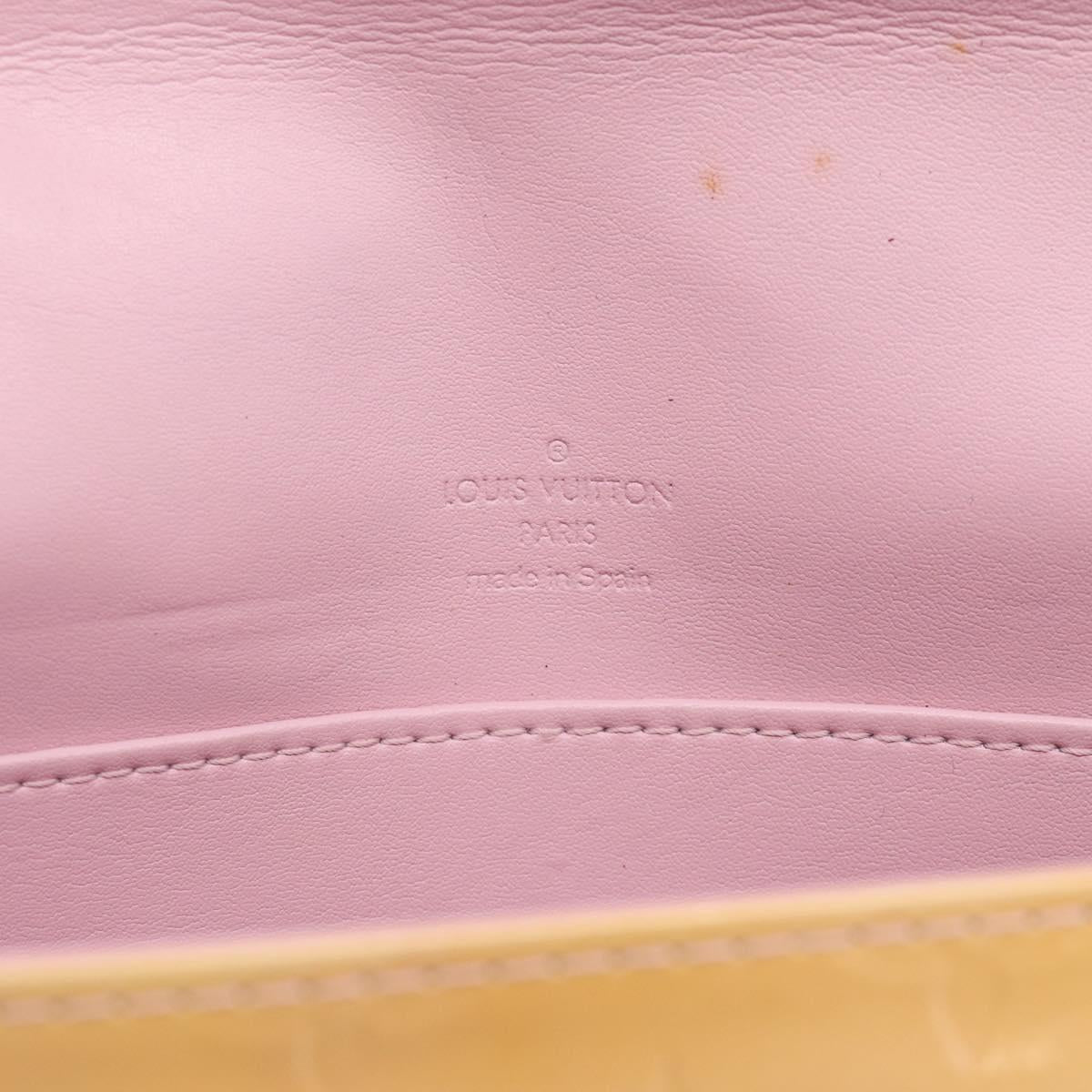 LOUIS VUITTON Monogram Verni Thompson Street Marshmallow Pink M91070 Auth ti4045