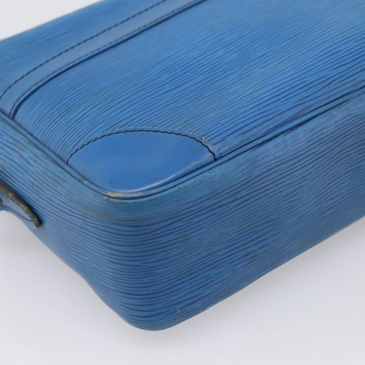 LOUIS VUITTON Epi Trocadero 27 Shoulder Bag Blue M52315 LV Auth ti4046