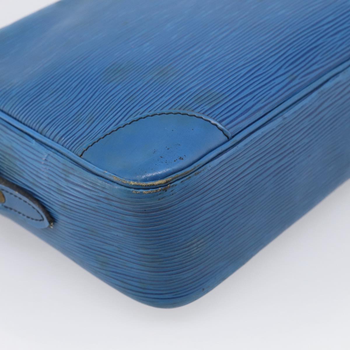 LOUIS VUITTON Epi Trocadero 27 Shoulder Bag Blue M52315 LV Auth ti4046