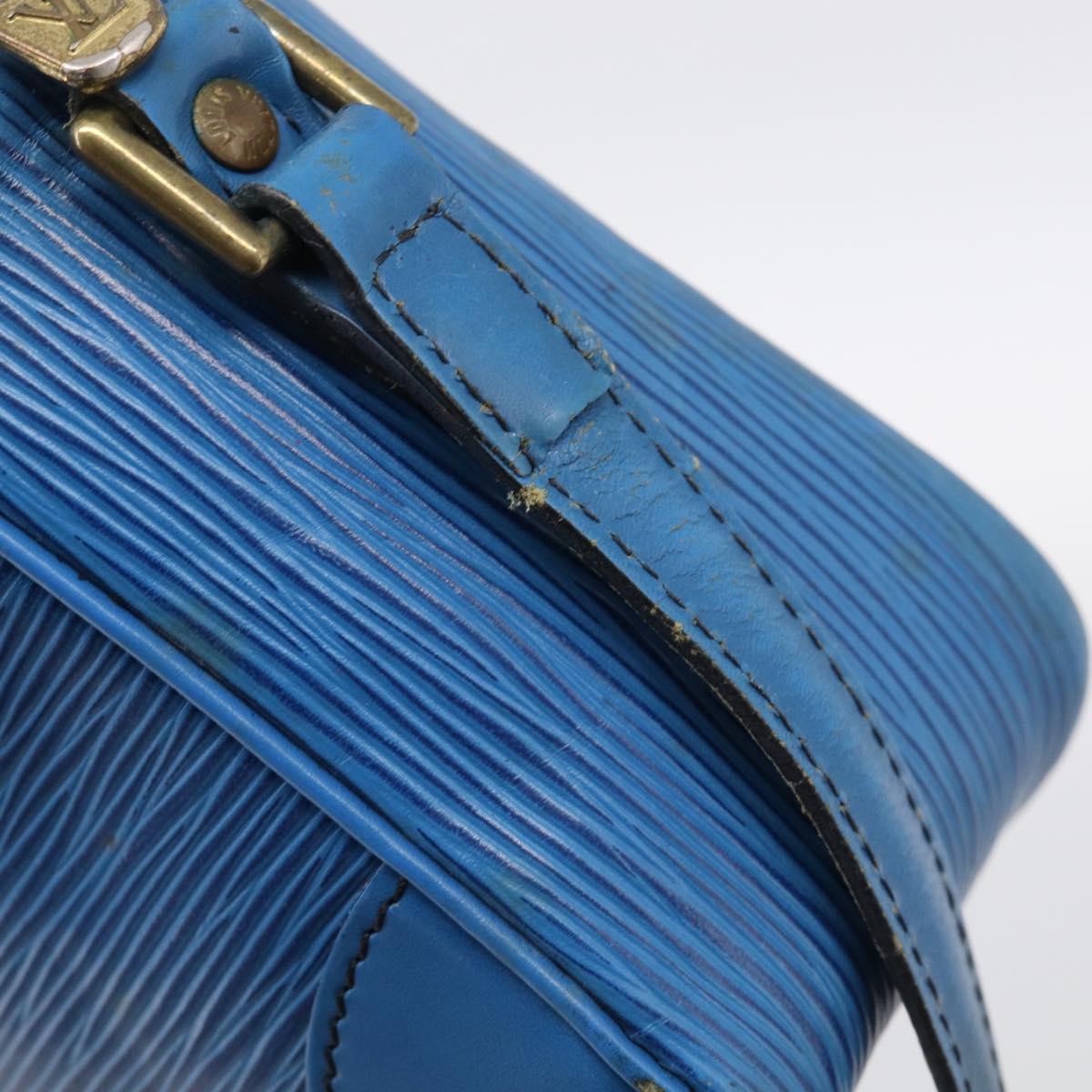 LOUIS VUITTON Epi Trocadero 27 Shoulder Bag Blue M52315 LV Auth ti4046