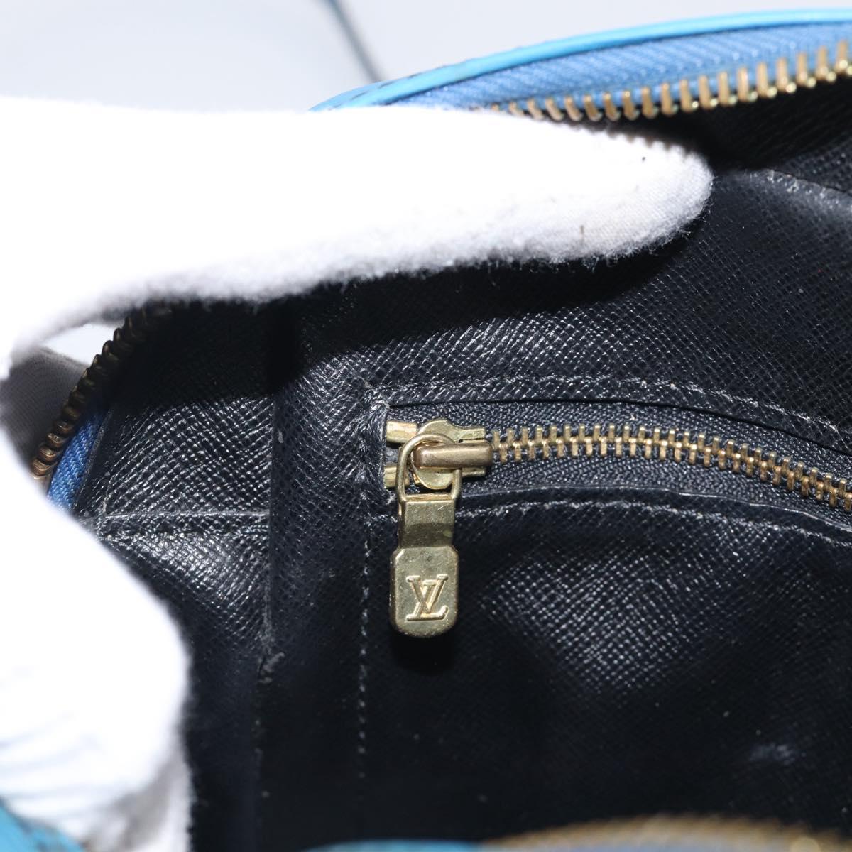 LOUIS VUITTON Epi Trocadero 27 Shoulder Bag Blue M52315 LV Auth ti4046