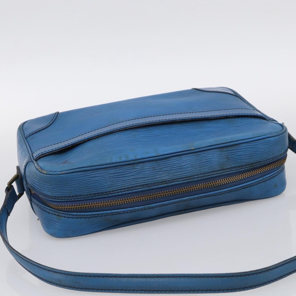 LOUIS VUITTON Epi Trocadero 27 Shoulder Bag Blue M52315 LV Auth ti4046