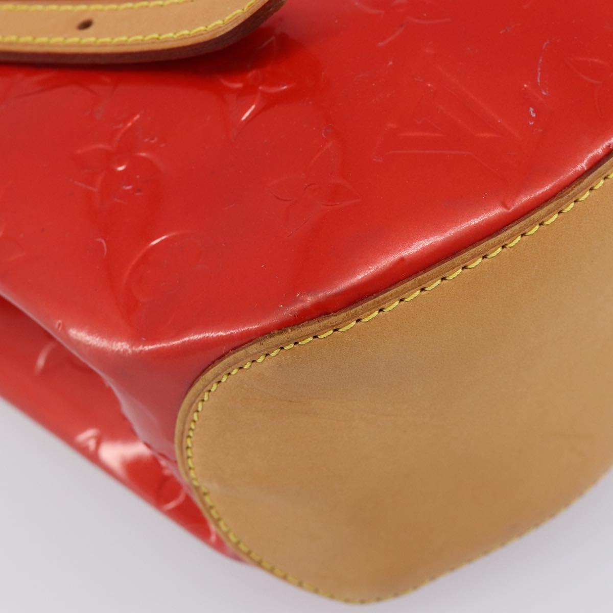 LOUIS VUITTON Monogram Vernis Biscayne Bay GM Bag Red M91287 LV Auth ti4051