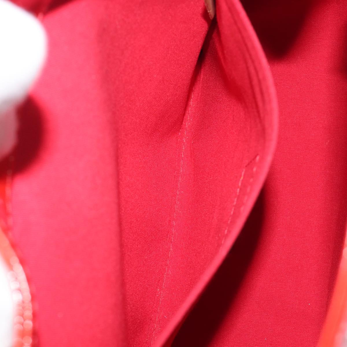 LOUIS VUITTON Monogram Vernis Biscayne Bay GM Bag Red M91287 LV Auth ti4051
