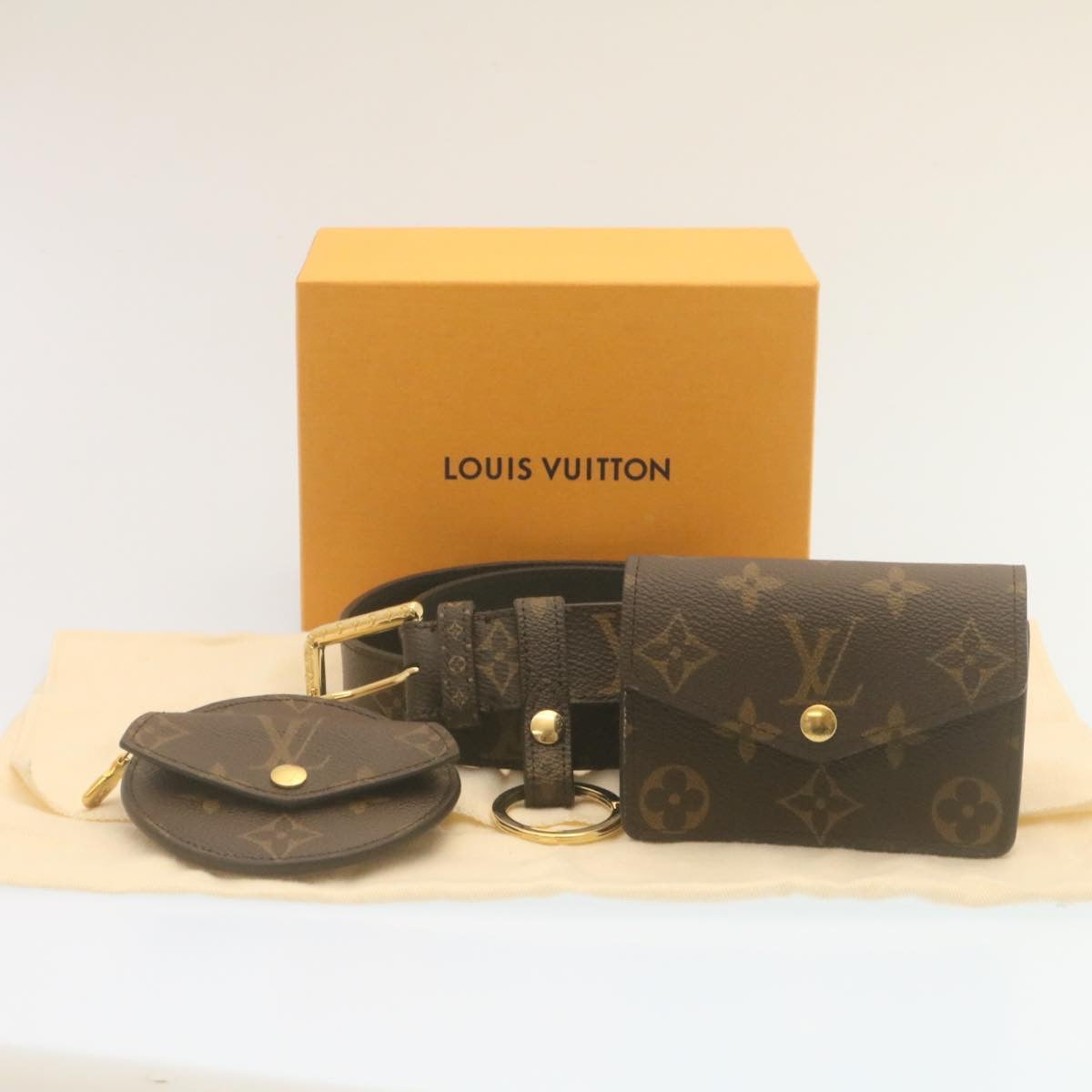 LOUIS VUITTON Monogram Ceinture Daily Multi Pocket Waist Bag M0236Y Auth ai676SAM