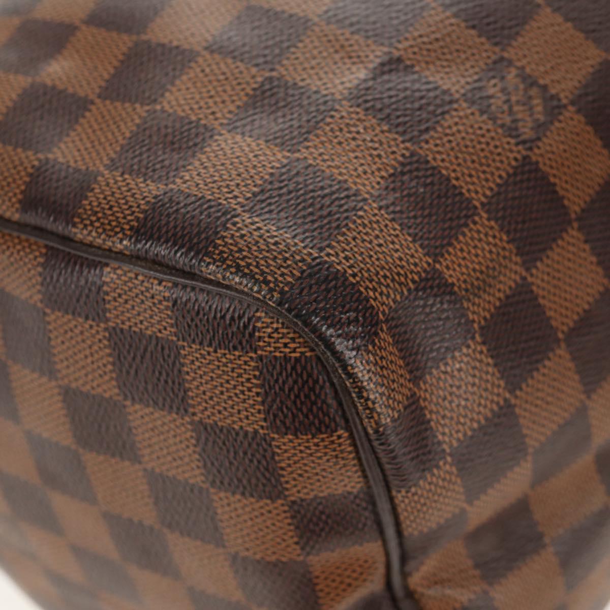 LOUIS VUITTON Damier Ebene Speedy 30 Hand Bag N41364 LV Auth TR176