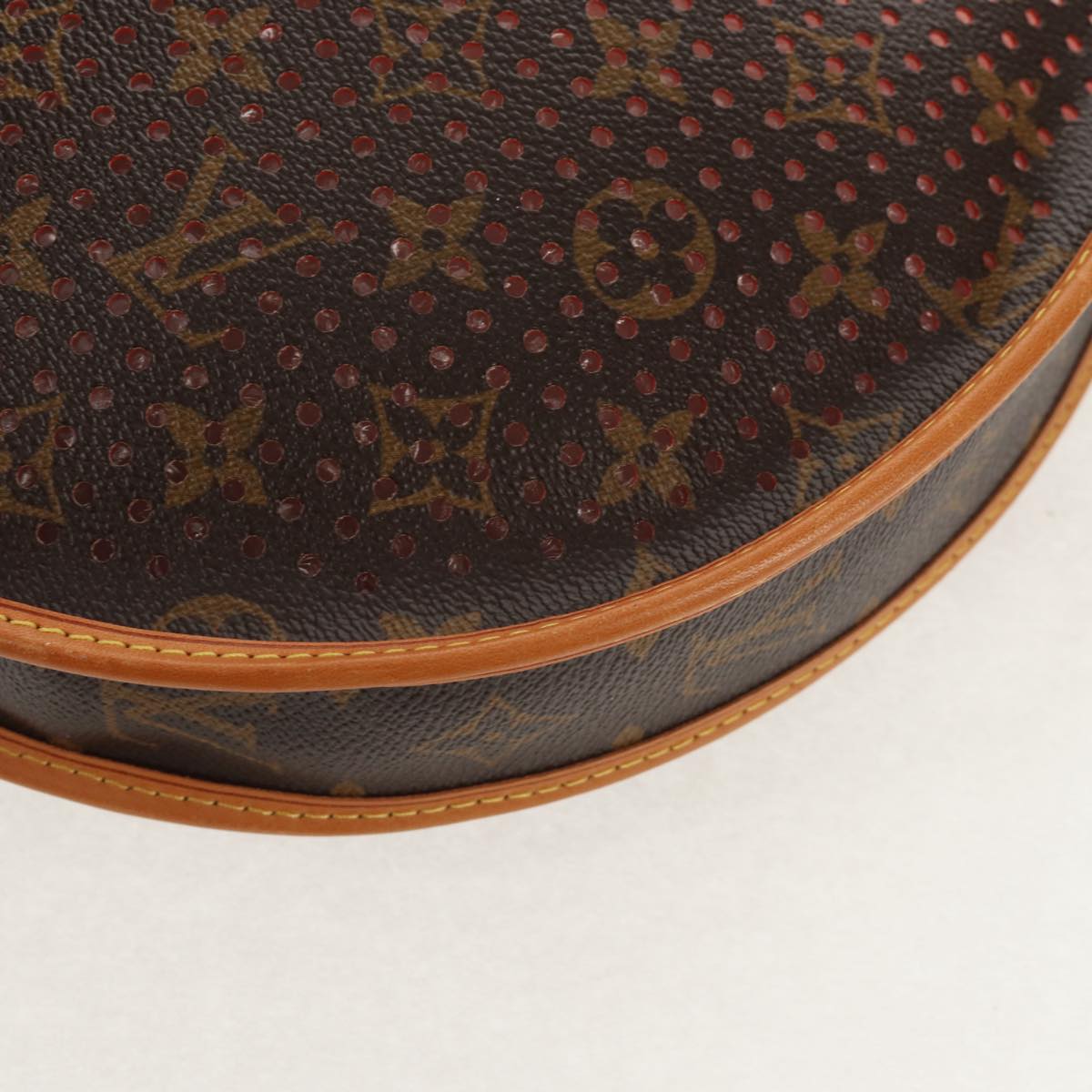 LOUIS VUITTON Monogram Perfo Dumi Lynne Shoulder Bag M95178 LV Auth TR185