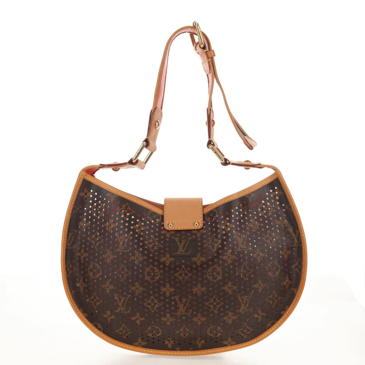 LOUIS VUITTON Monogram Perfo Dumi Lynne Shoulder Bag M95178 LV Auth TR185