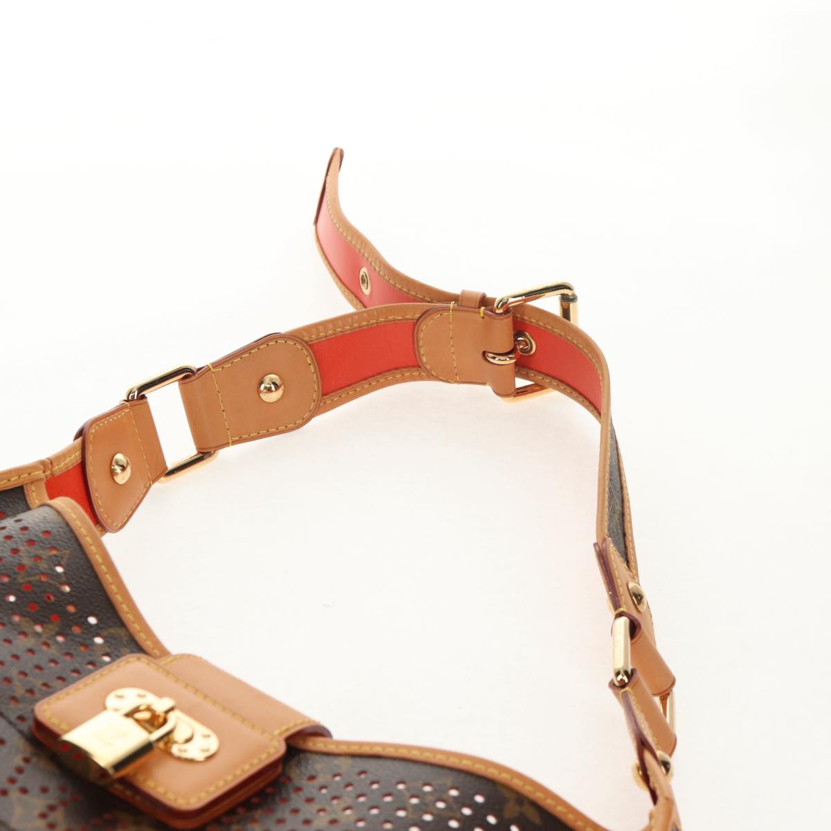 LOUIS VUITTON Monogram Perfo Dumi Lynne Shoulder Bag M95178 LV Auth TR185