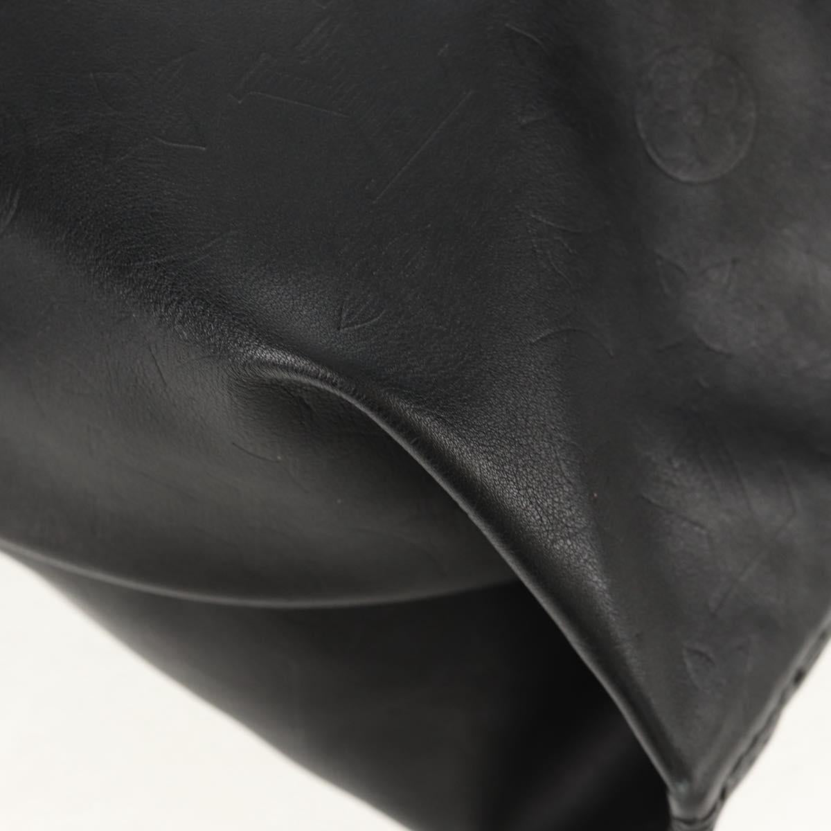 LOUIS VUITTON Monogram Shadow Tote Bag Black M43679 LV Auth TR218