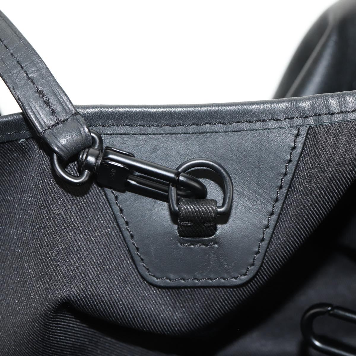 LOUIS VUITTON Monogram Shadow Tote Bag Black M43679 LV Auth TR218