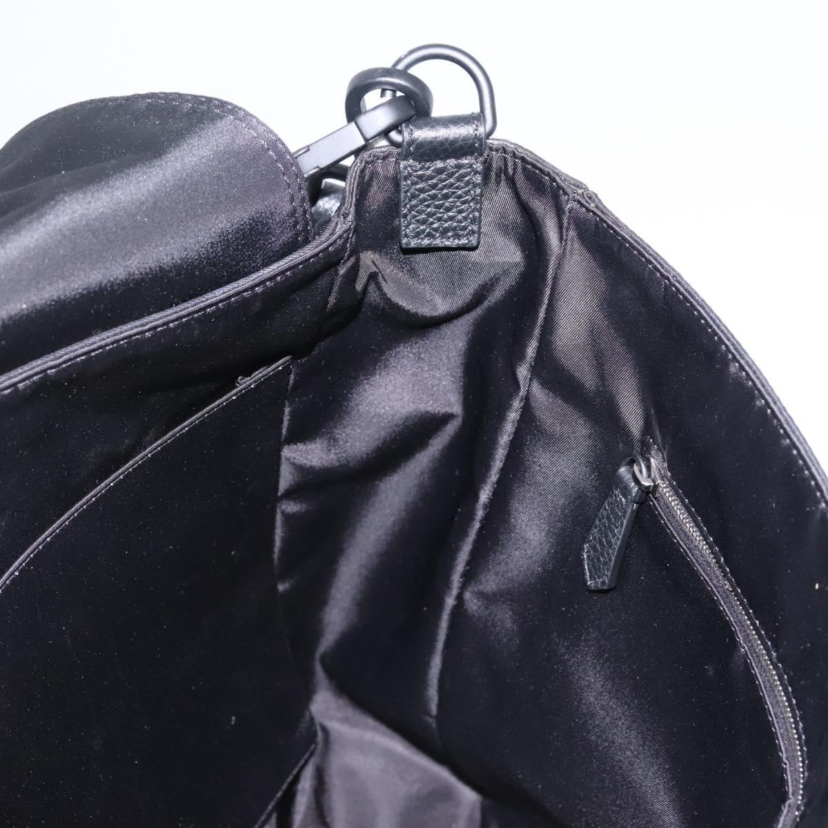 FENDI Shoulder Bag Nylon 2way Black Auth TR24