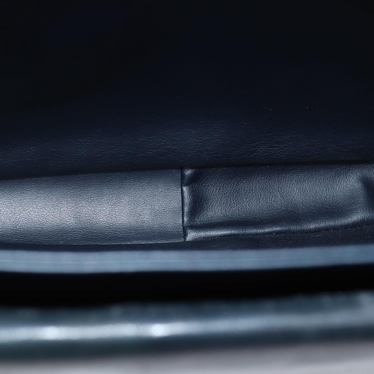 BALLY Shoulder Bag Leather Navy Auth yb581