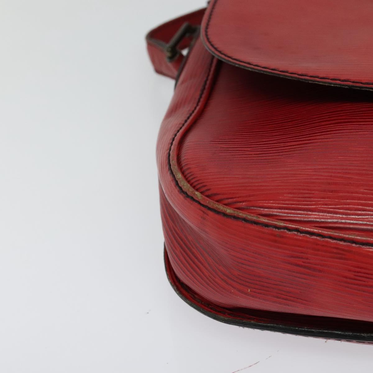 LOUIS VUITTON Epi Saint Cloud GM Shoulder Bag Red M52197 LV Auth yb724