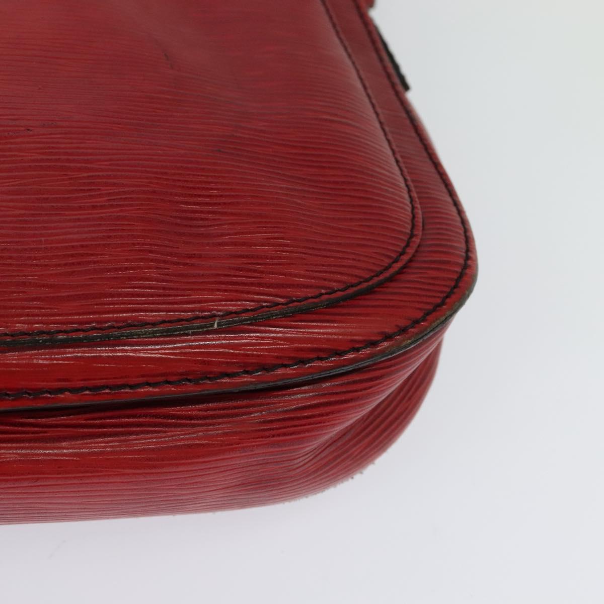 LOUIS VUITTON Epi Saint Cloud GM Shoulder Bag Red M52197 LV Auth yb724