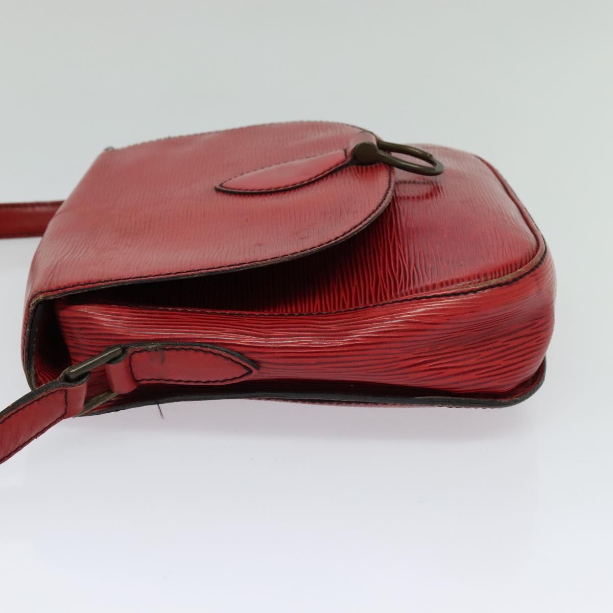LOUIS VUITTON Epi Saint Cloud GM Shoulder Bag Red M52197 LV Auth yb724