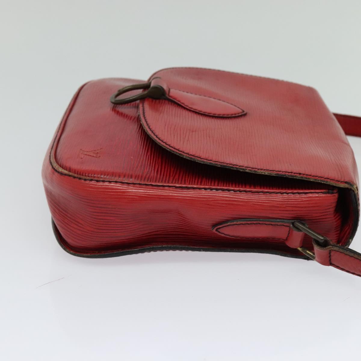 LOUIS VUITTON Epi Saint Cloud GM Shoulder Bag Red M52197 LV Auth yb724