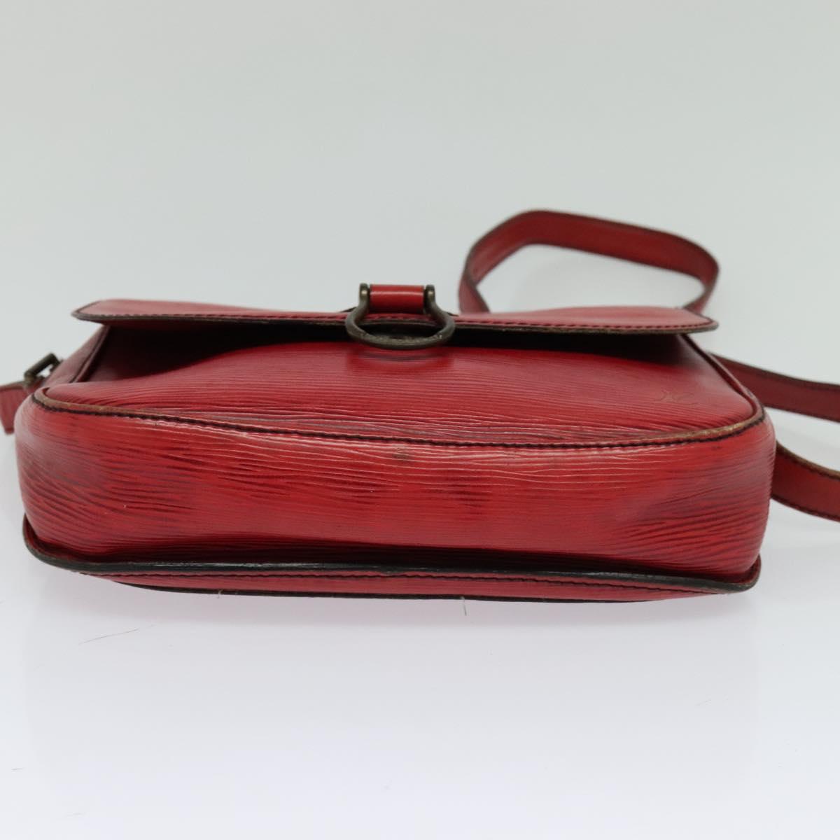 LOUIS VUITTON Epi Saint Cloud GM Shoulder Bag Red M52197 LV Auth yb724