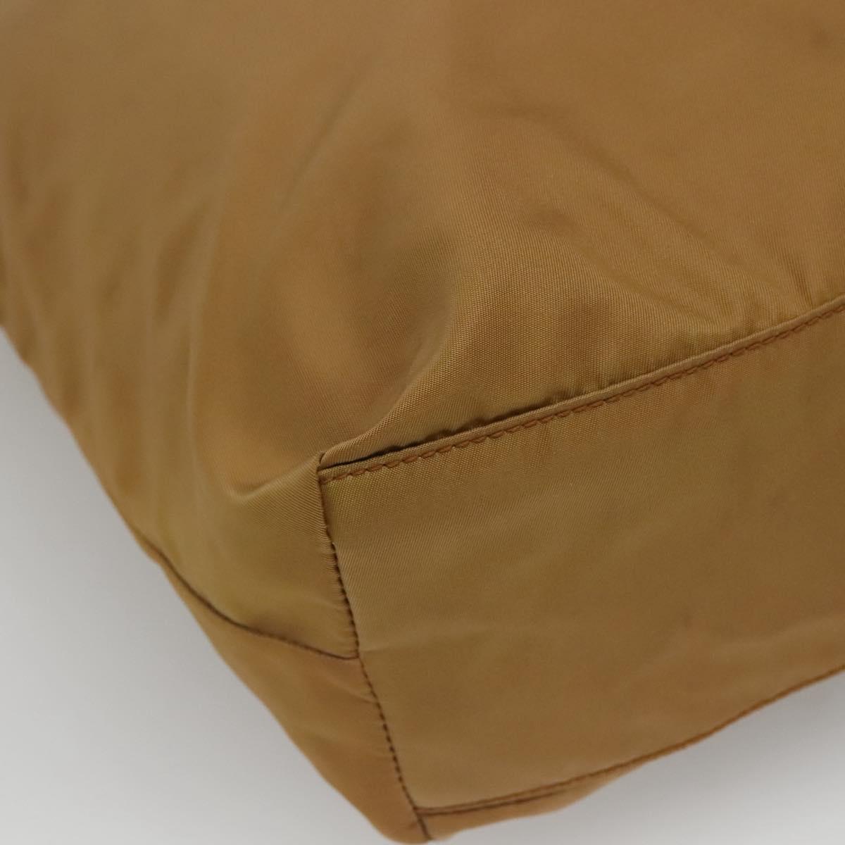 PRADA Tote Bag Nylon Brown Auth yb765