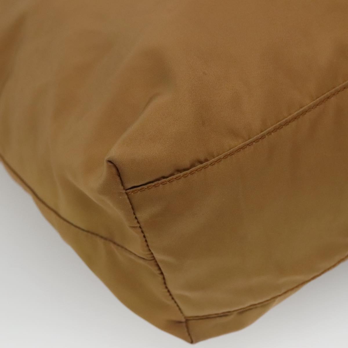 PRADA Tote Bag Nylon Brown Auth yb765