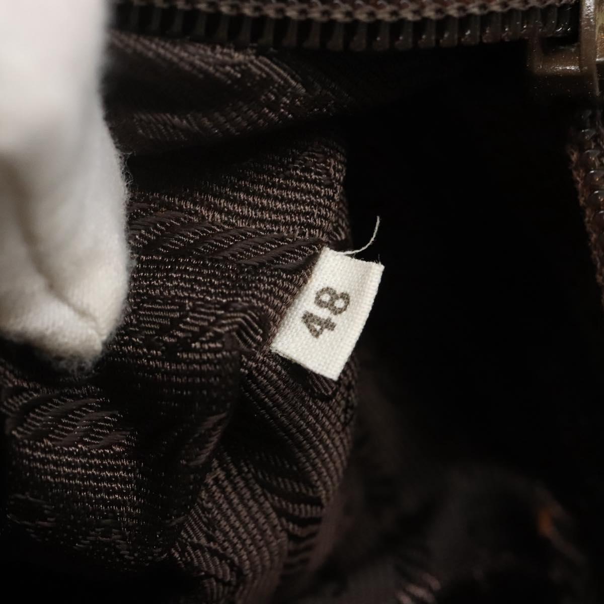 PRADA Tote Bag Nylon Brown Auth yb765
