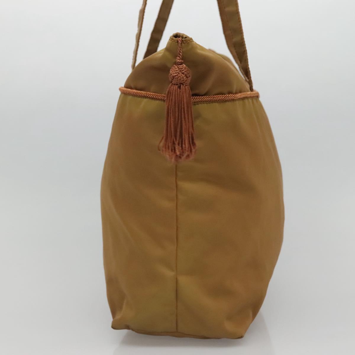 PRADA Tote Bag Nylon Brown Auth yb765